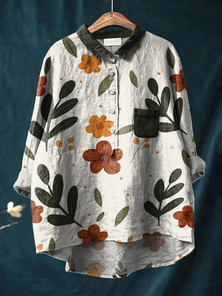 紬 | 植物アートシャツ